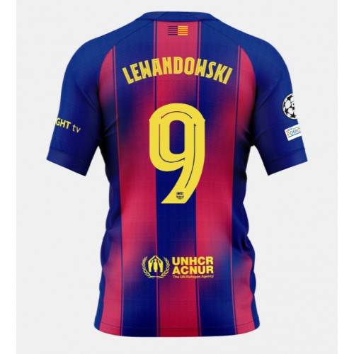 Pánský Fotbalový dres Barcelona Robert Lewandowski #9 2025-26 Domácí Krátký Rukáv